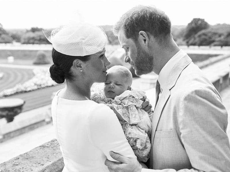 Herzogin Meghan und Prinz Harry mit ihrem Sohn Archie.