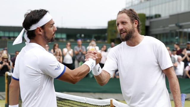 War mit seinem Spiel gegen Tennys Sandgren (r) nicht zufrieden: Fabio Fognini.