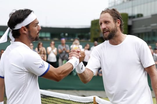 War mit seinem Spiel gegen Tennys Sandgren (r) nicht zufrieden: Fabio Fognini.