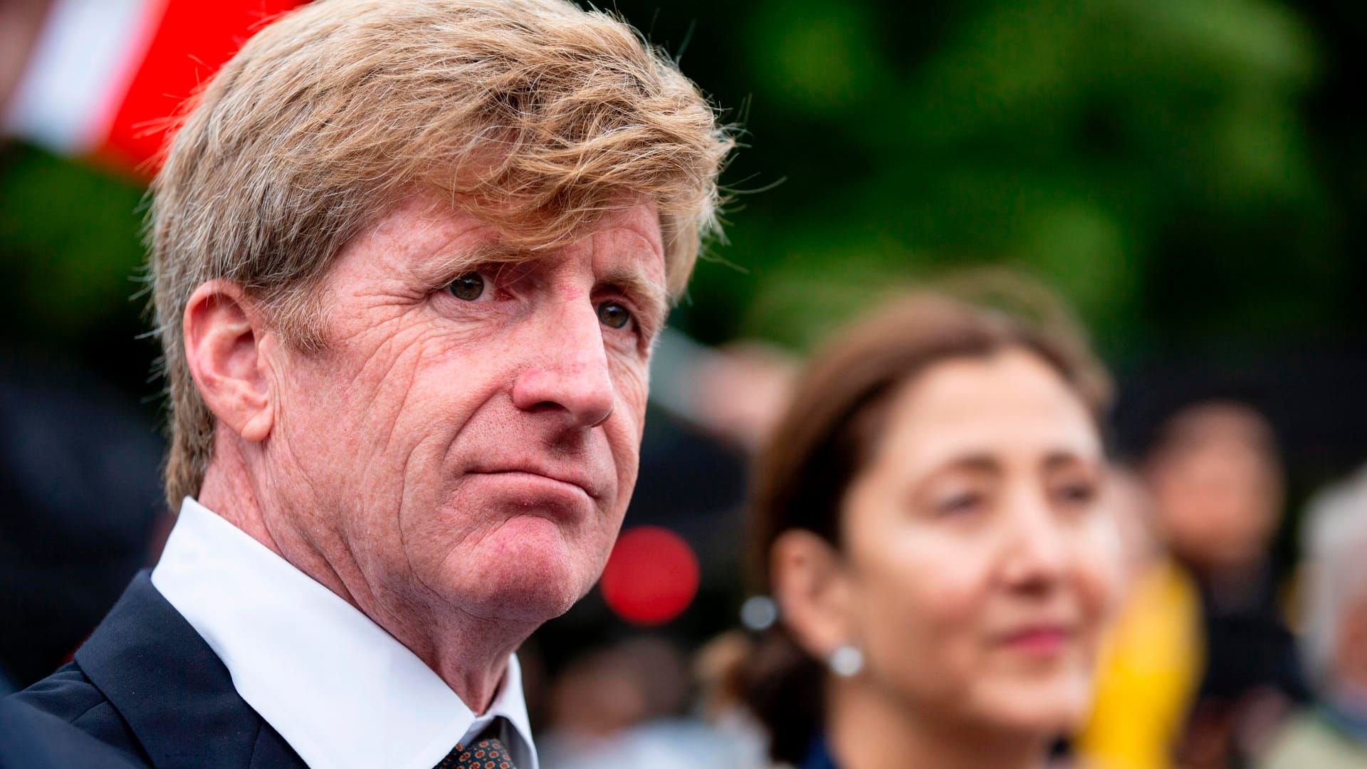 Der ehemalige US-Kongressabgeordnete Patrick Kennedy: Sein Onkel hielt in Berlin eine historische Rede. Nun sprach er selbst vor dem Brandenburger Tor.