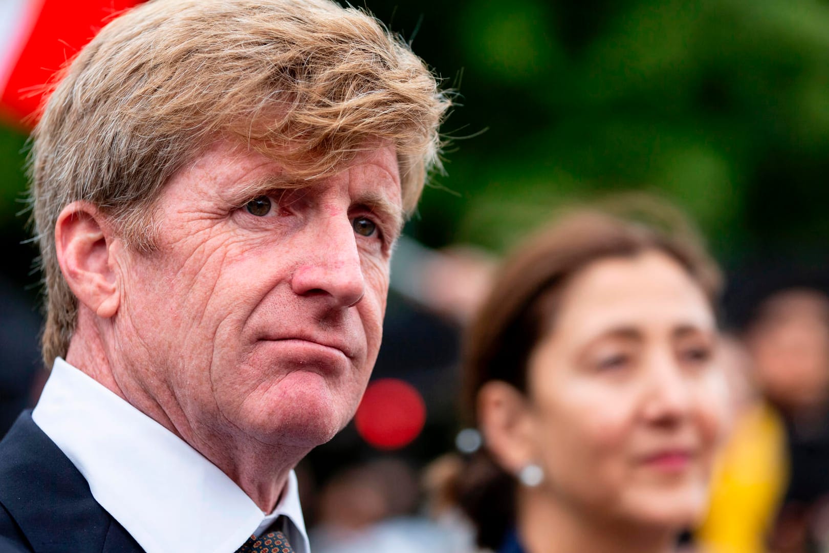 Der ehemalige US-Kongressabgeordnete Patrick Kennedy: Sein Onkel hielt in Berlin eine historische Rede. Nun sprach er selbst vor dem Brandenburger Tor.