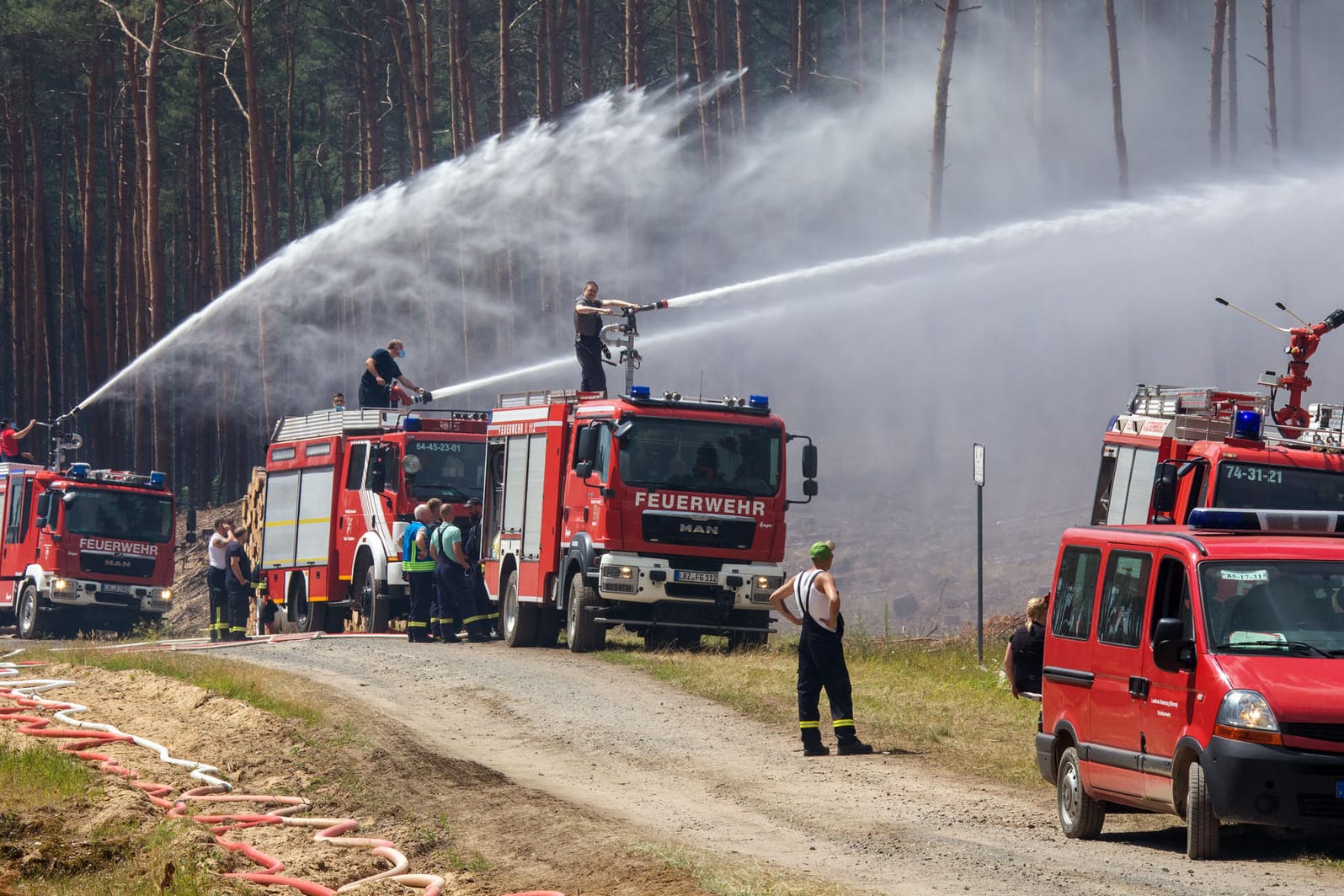 Waldbrand bei Lübtheen: Die Ermittler gehen von Brandstiftung aus – nun wurde ein Mann festgenommen.