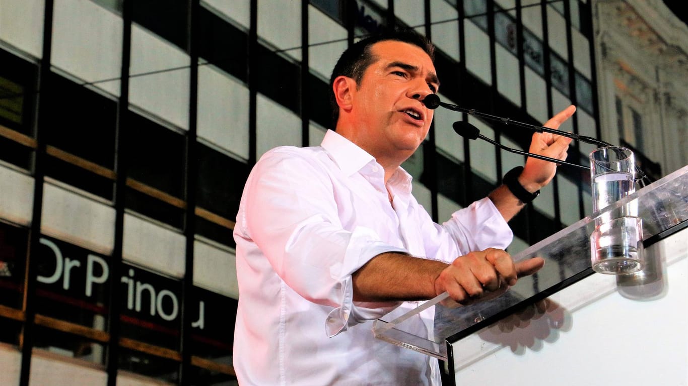Ministerpräsident Alexis Tsipras von Syriza: Seine Partei unterliegt offenbar bei den Wahlen in Griechenland deutlich.