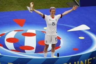 Hat den goldenen Schuh als beste Torschützin des Turniers erhalten: Megan Rapinoe.