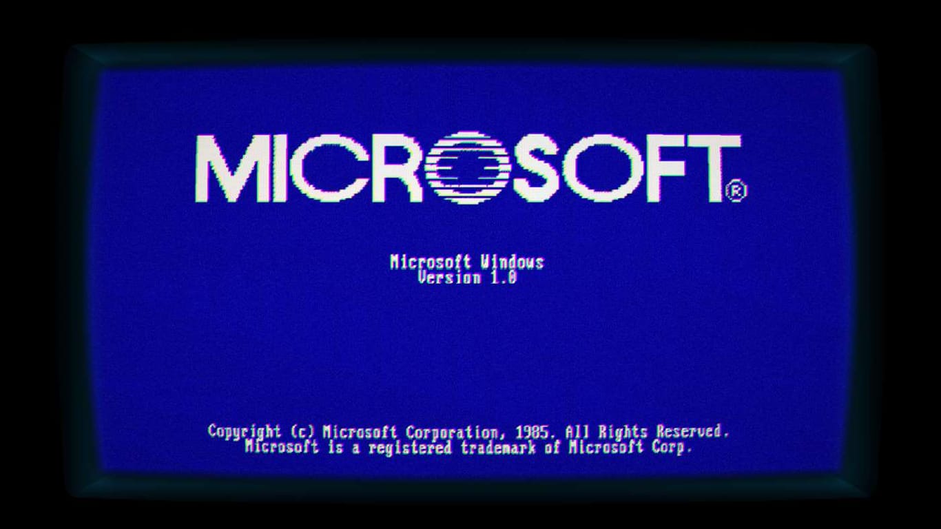 Screenshot aus der App "Windows 1.11": Microsoft hat ein Spiel in der Optik seines allerersten Betriebssystems veröffentlicht.