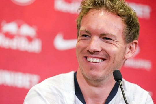 Julian Nagelsmann bei seiner Vorstellung als neuer Trainer von RB Leipzig.
