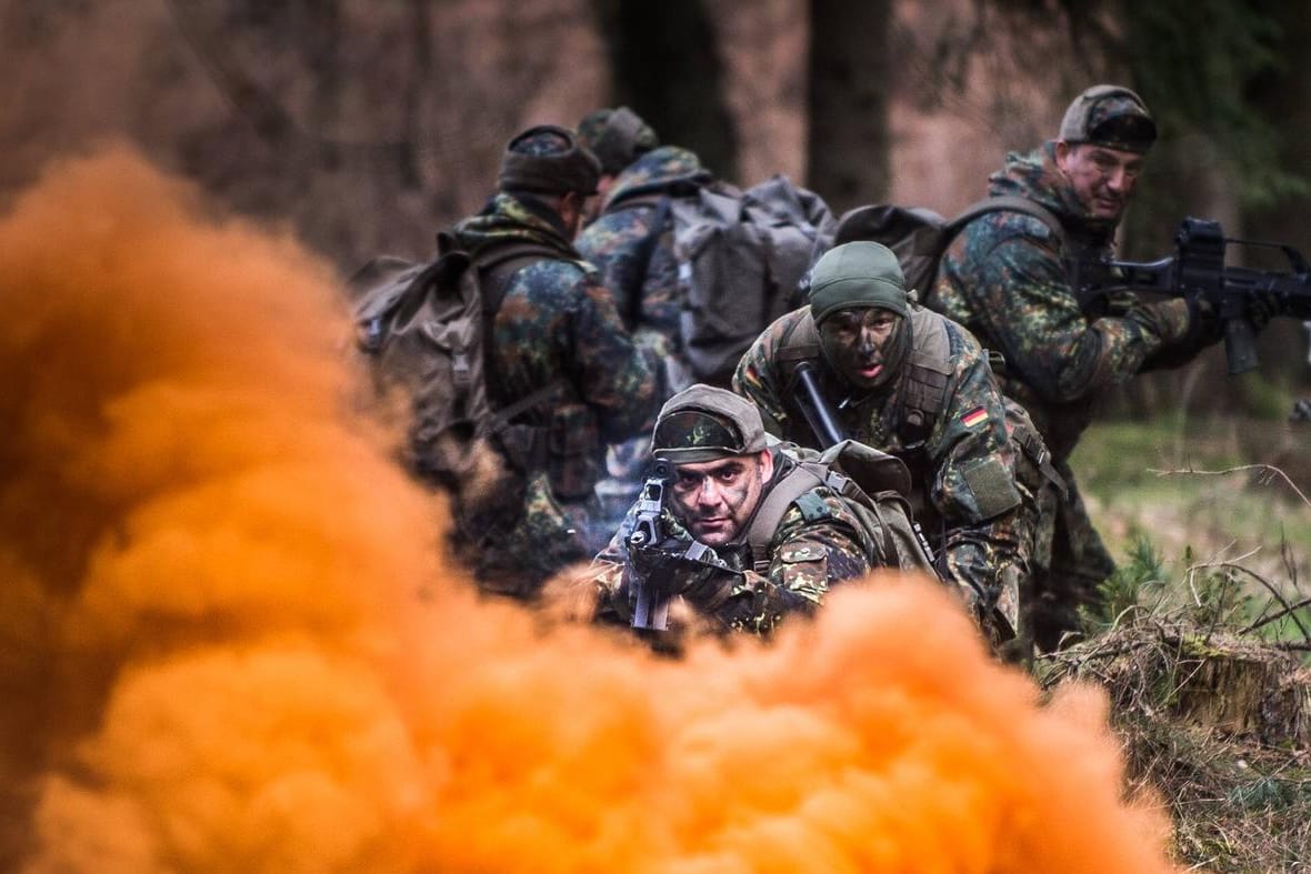 Eine Bundeswehrübung in Münster: Ein Einsatz deutscher Bodentruppen in Syrien könnte die große Koalition spalten.