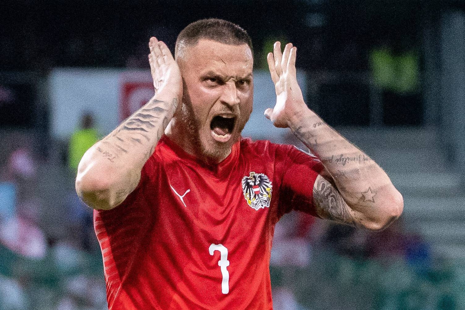 Gerne mal emotional: Österreichs Marko Arnautovic.