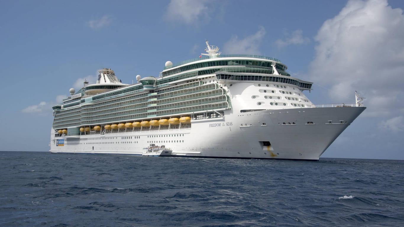 Die "Freedom of the Seas": Das Kreuzfahrtschiff ist bei den karibischen Inseln unterwegs. (Archivbild)