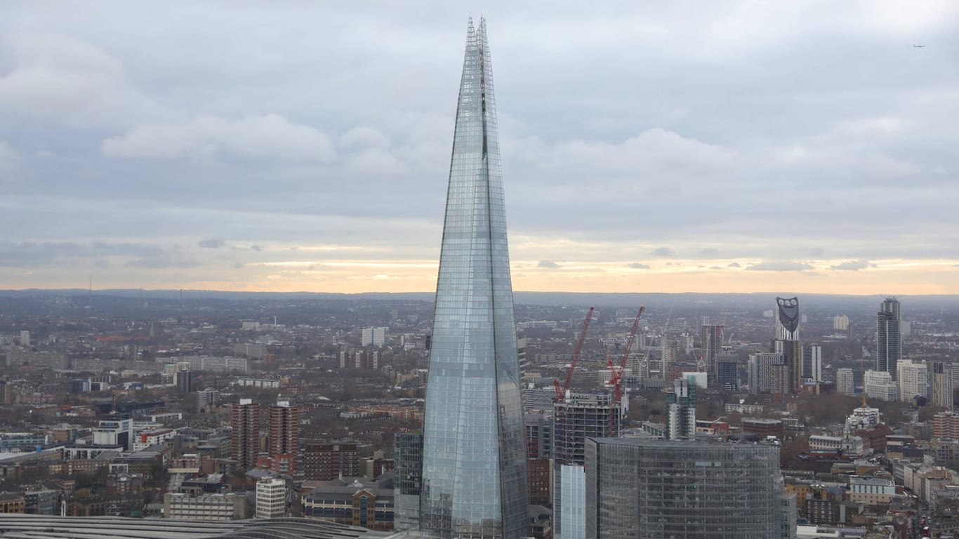 "The Shard" in London: Das Gebäude ist 310 Meter hoch.