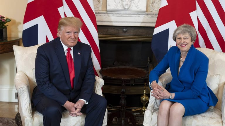 Donald Trump und Theresa May: Das Verhältnis der britischen Premierministerin zum US-Präsidenten war schon vor dem jüngsten Streit schwierig.