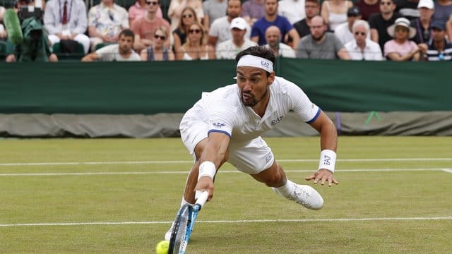 Vergriff sich in Wimbledon im Ton: Fabio Fognini.