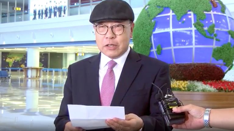 Choe In Guk: Der Sohn des Ex-Außenministers von Südkorea verließt eine Mitteilung zu seiner Übersiedlung.