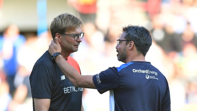 Seit vielen Jahren Freunde: Jürgen Klopp (l) und David Wagner.