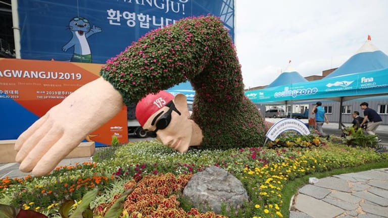 Die Schwimm-WM in Gwangju findet unter dem Motto "Dive into Peace" vom 12.