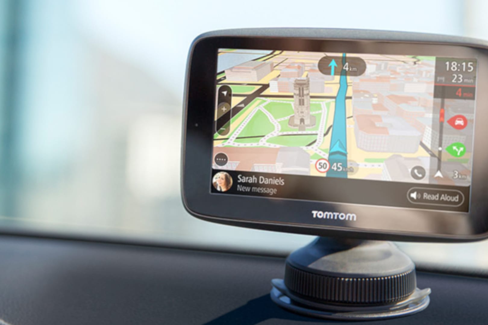 Ein Navigationsgerät im Auto: Bei Amazon gibt es heute ein Modell von TomTom im Angebot.