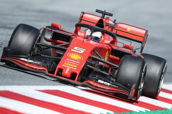 Sebastian Vettel auf Ferrari.