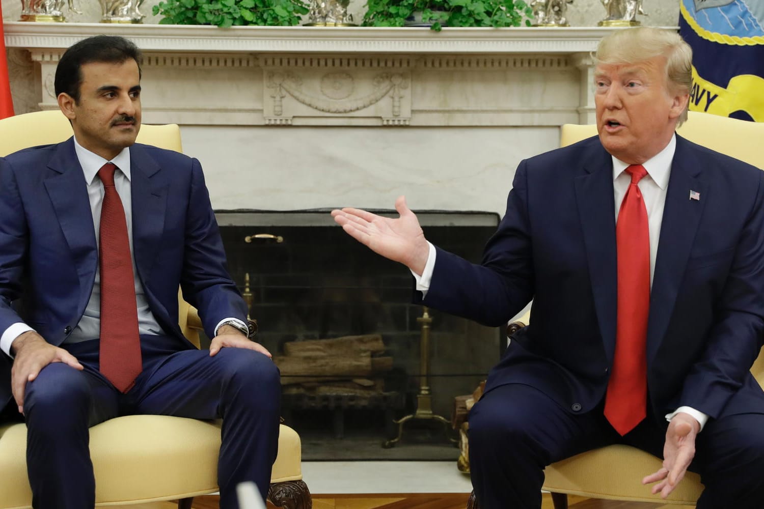 Tamim bin Hamad Al Thani und Donald Trump: Katar und die USA vereinbaren Milliarden-Geschäft.