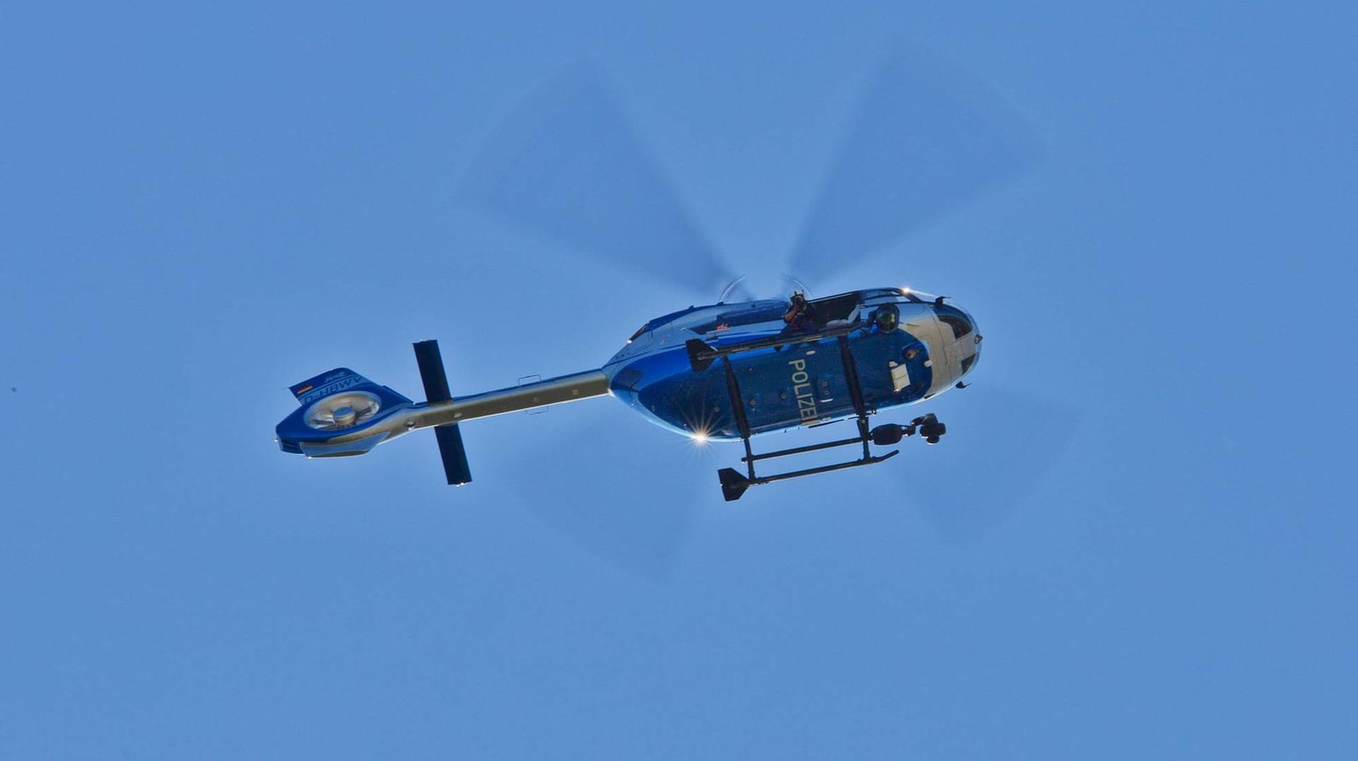 Polizeihubschrauber im Einsatz