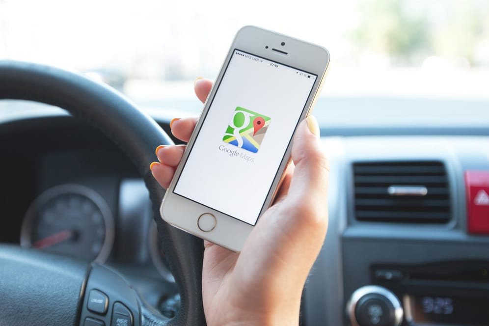 Google Maps auf dem Smartphone: Die Navigations-App liegt nicht immer richtig.