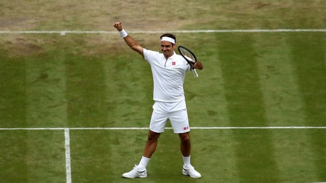 Roger Federer tritt im Wimbledon-Halbfinale zum 40. Roger Federer tritt im Wimbledon-Halbfinale zum 40.