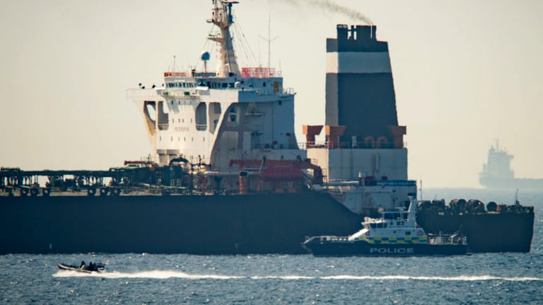 Der Supertanker "Grace 1": Das Schiff wurde vor Gibraltar festgesetzt. Das erzürnt den Iran.