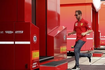 Auf dem Sprung in Silverstone: Sebastian Vettel.