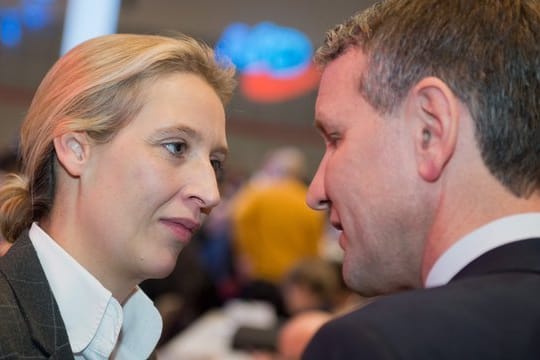 Alice Weidel und Björn Höcke bei einem Bundesparteitag der AfD.