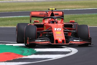 Charles Leclerc in Silverstone.