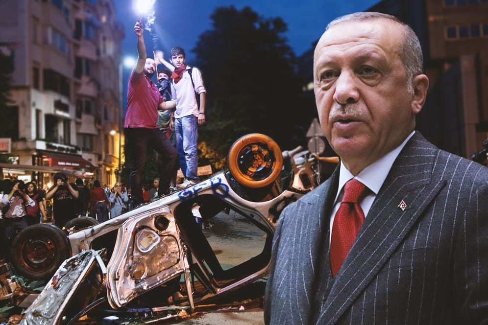 Präsident Erdogan reagierte 2013 mit Härte auf die Gezi-Proteste: Seitdem geht die türkische Regierung noch restriktiver gegen Proteste vor.