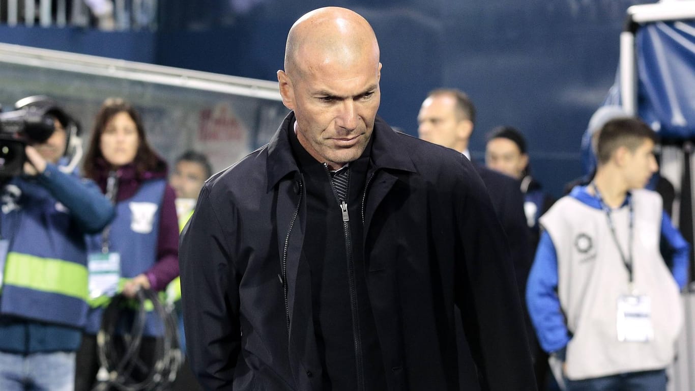 Schwerer Schlag: Real-Trainer Zinédine Zidane.