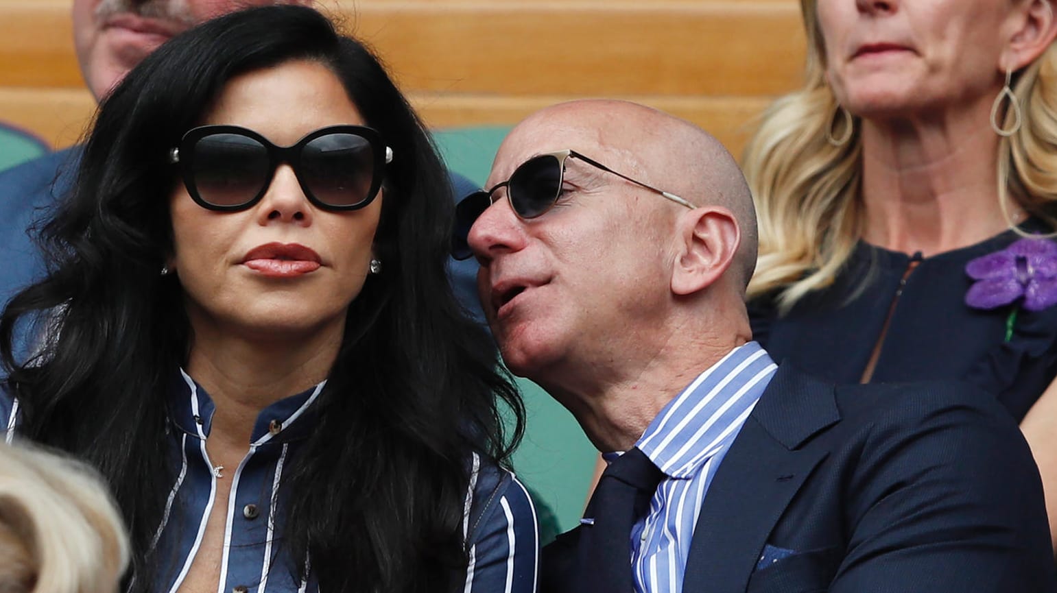 Wimbledon 2019: Jeff Bezos zeigt sich mit seiner neuen Partnerin Lauren Sanchez.