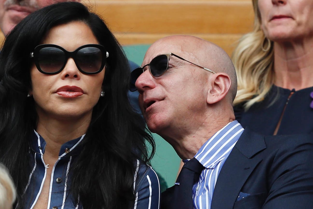 Wimbledon 2019: Jeff Bezos zeigt sich mit seiner neuen Partnerin Lauren Sanchez.