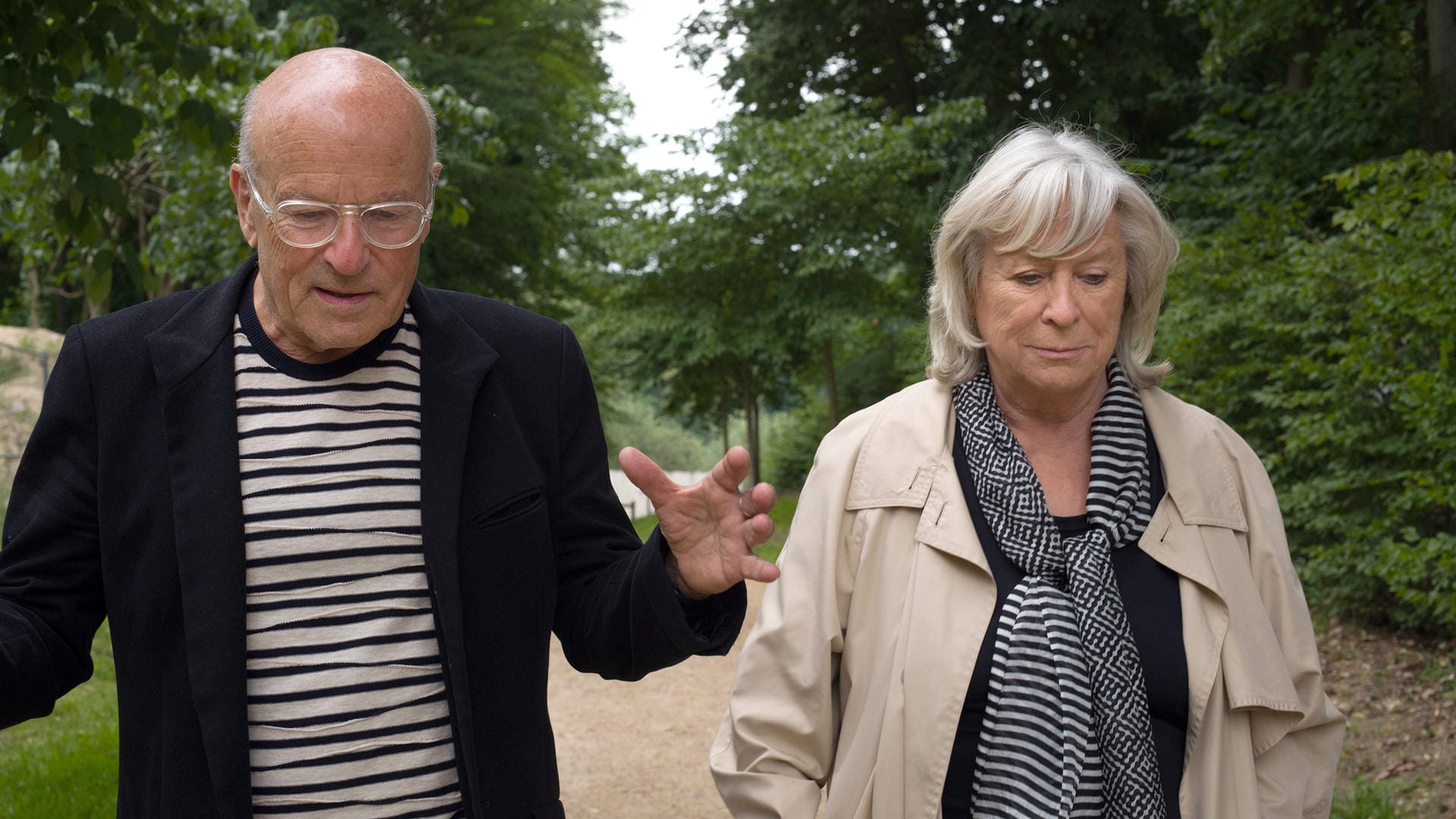 Szene aus "Sympathisanten – Unser Deutscher Herbst": Volker Schlöndorff und Margarethe von Trotta sprechen in Felix Möllers Film über ihre Verbindungen zur RAF.