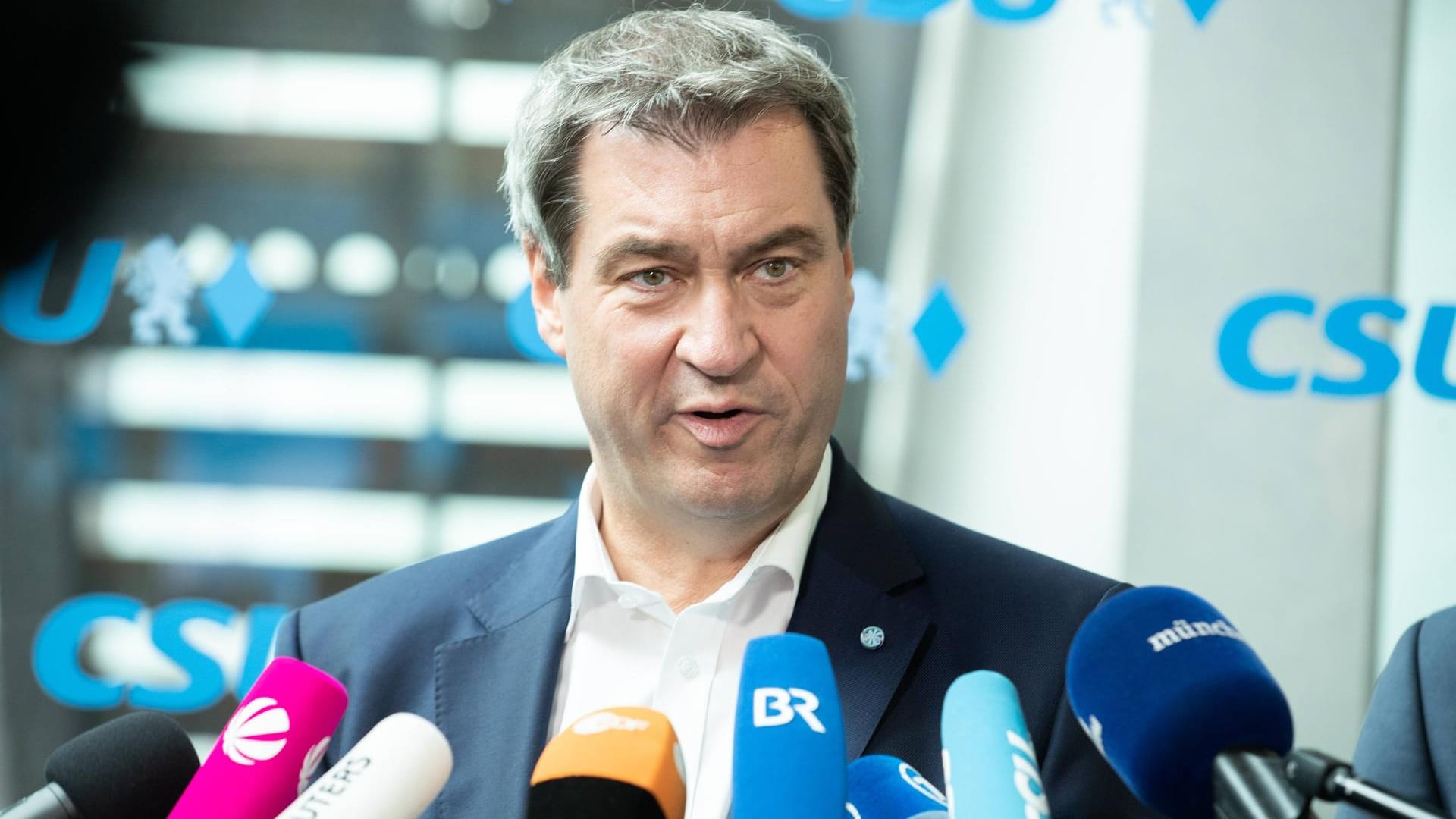 Markus Söder: Der CSU-Vorsitzende sieht ein "Bündnis der Hilfsbereiten" überaus skeptisch.