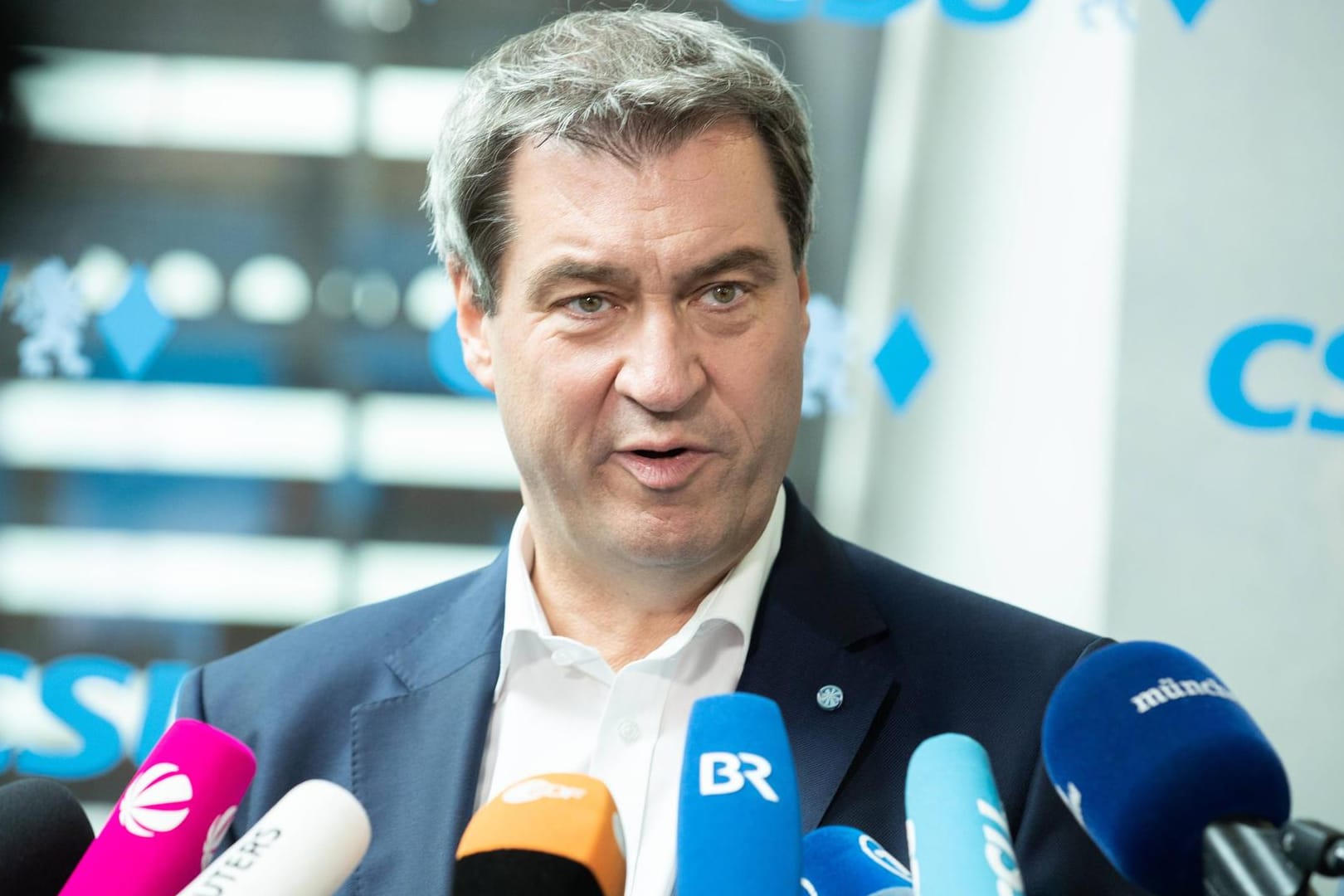 Markus Söder: Der CSU-Vorsitzende sieht ein "Bündnis der Hilfsbereiten" überaus skeptisch.