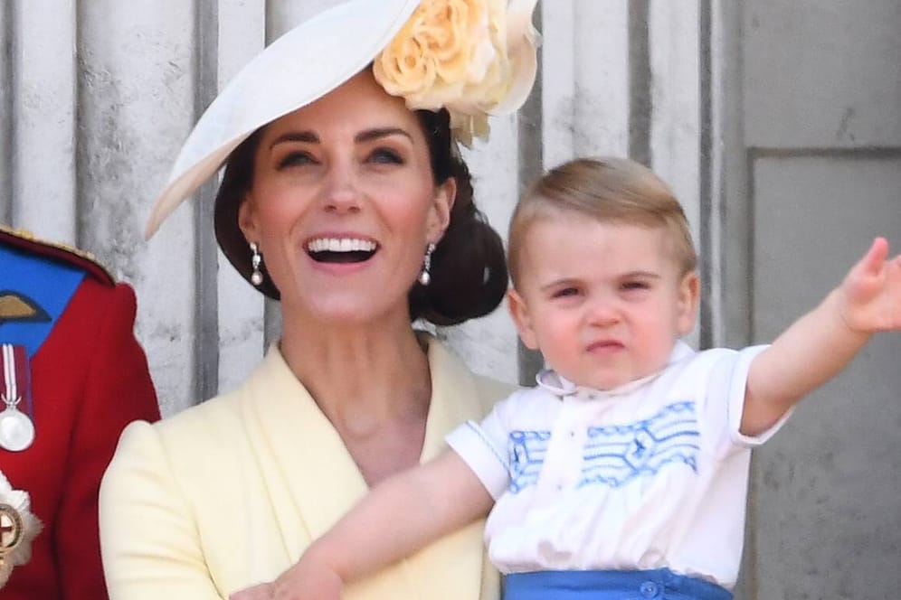Herzogin Kate und Prinz Louis: Mutter und Sohn halten sich gerne im Freien auf.