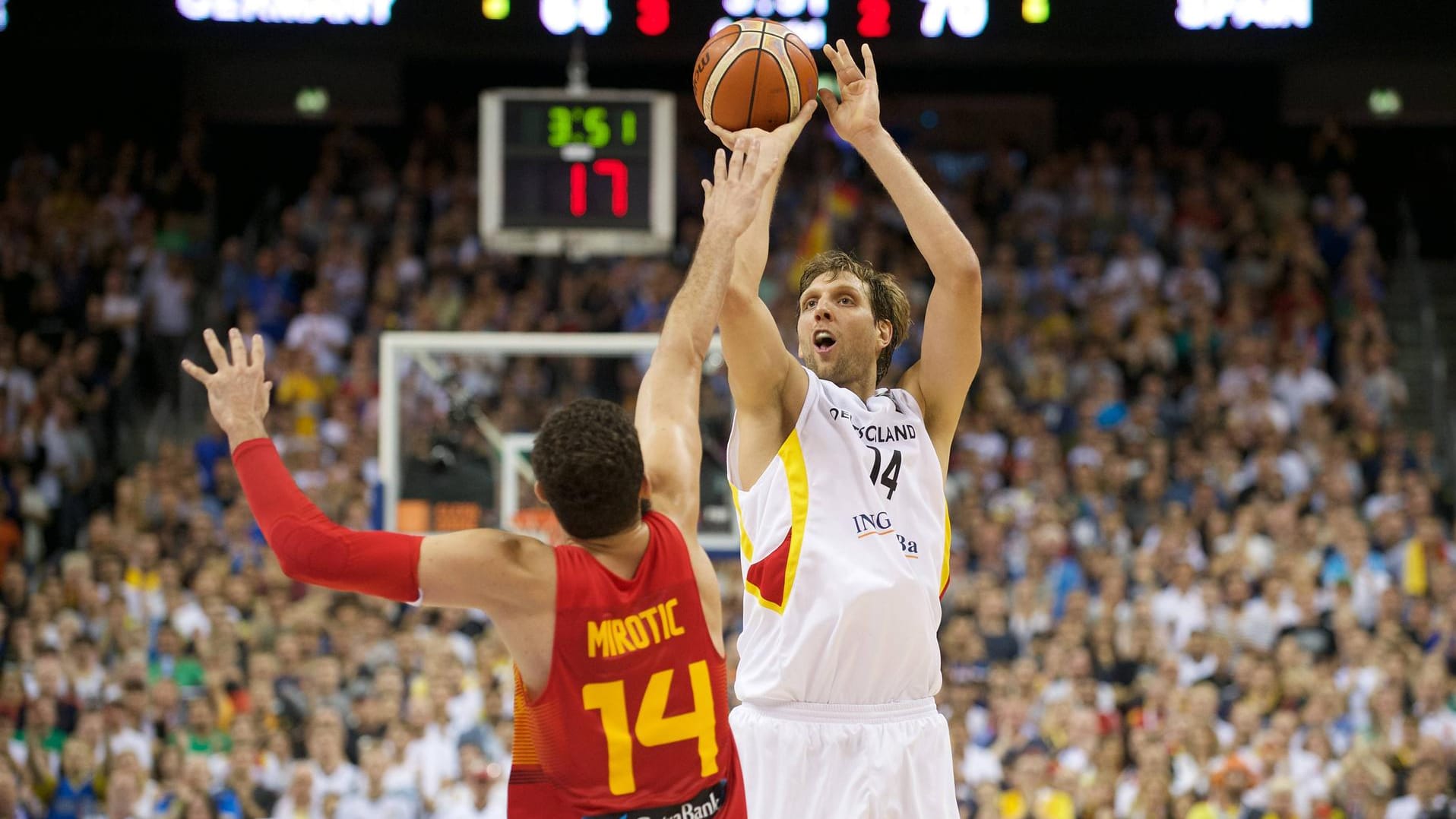 Seine letzte EM: Dirk Nowitzki 2015 in Berlin.