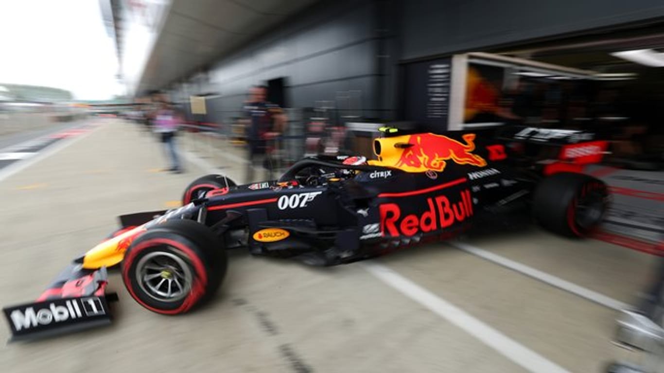 Das Red-Bull-Team war in Silverstone schnell beim Reifenwechsel.