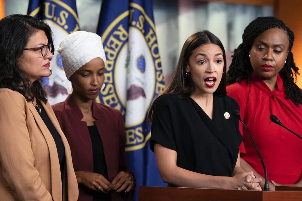 Alexandria Ocasio-Cortez, Ayanna Pressley, Rashida Tlaib, Ilhan Omar: Die vier demokratischen Abgeordneten haben Trumps Äußerungen bei einem gemeinsamen Pressetermin verurteilt