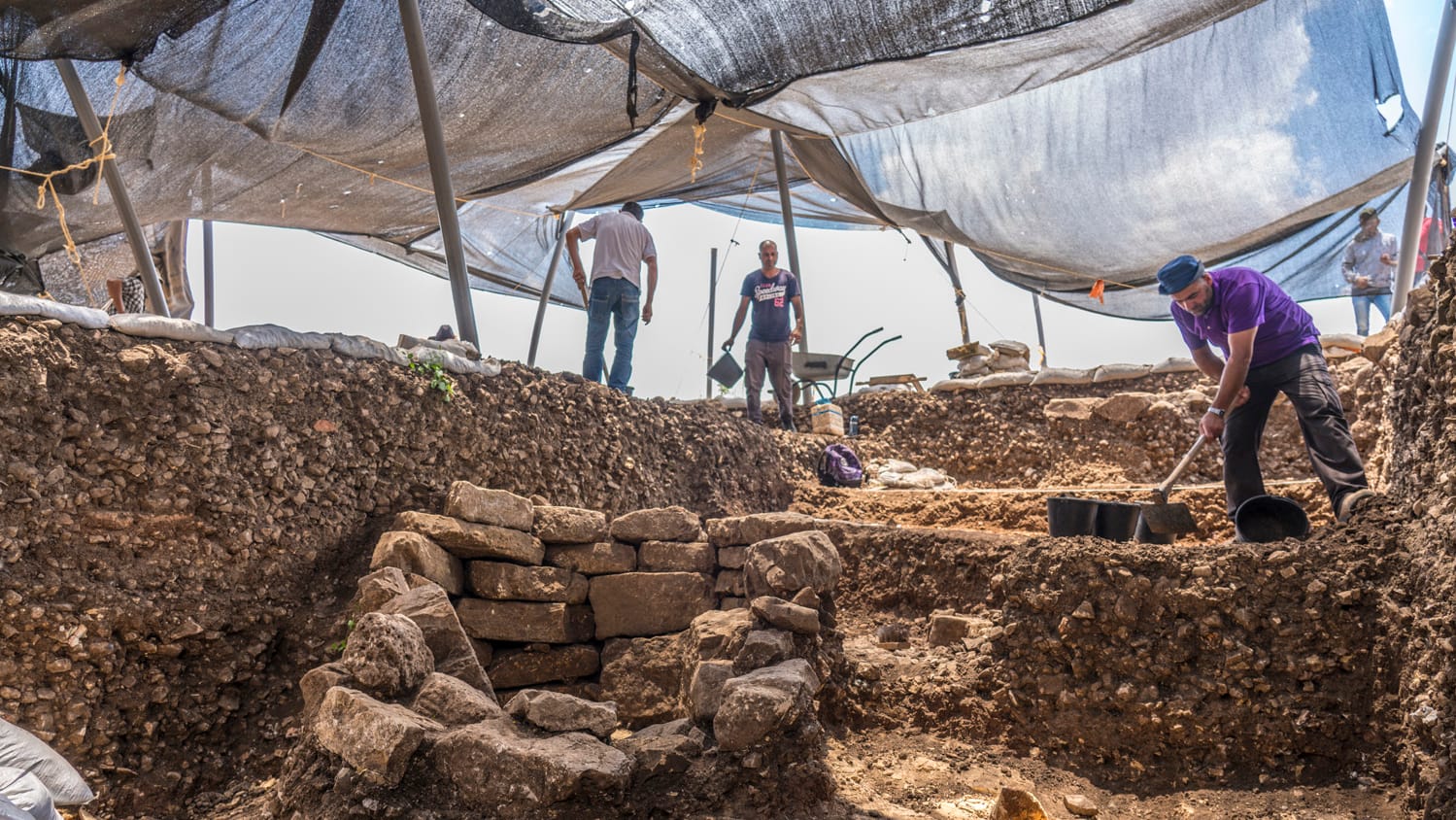 Israel: Archäologen haben eine urzeitliche Siedlung entdeckt. Israel: Archäologen haben eine urzeitliche Siedlung entdeckt.