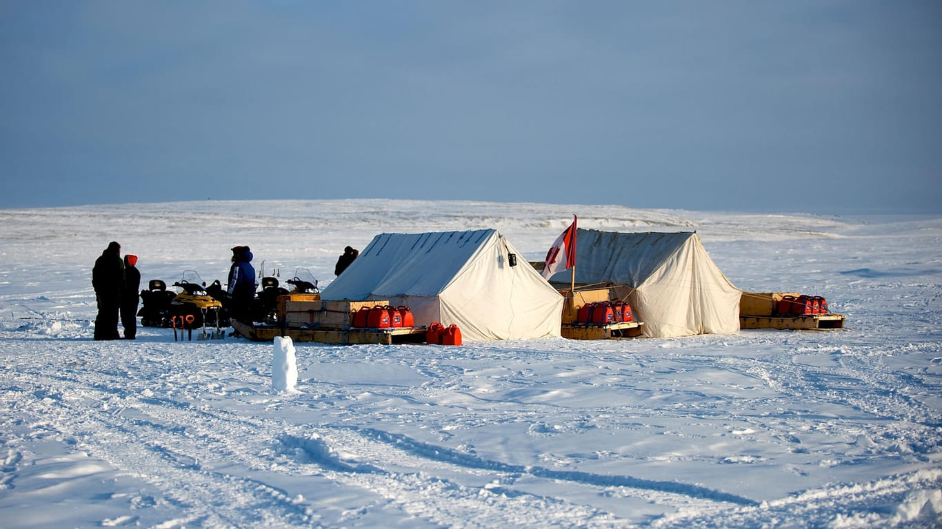 Kanadische Ranger in Alert, Kanada: In der nördlichsten dauerhaft bewohnten Siedlung der Welt wurden Temperaturen von 21 Grad gemessen.