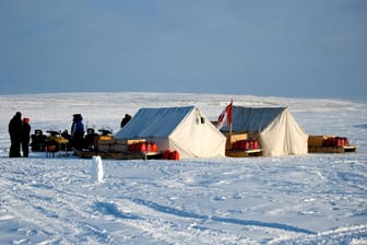 Kanadische Ranger in Alert, Kanada: In der nördlichsten dauerhaft bewohnten Siedlung der Welt wurden Temperaturen von 21 Grad gemessen.