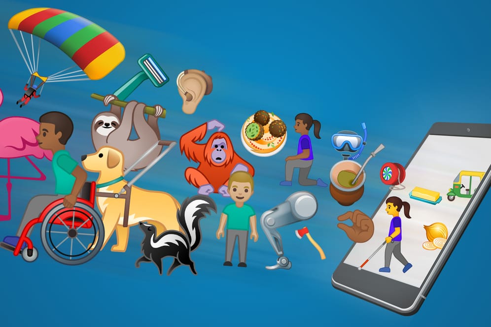 Emojis kommen aus einem Smartphone: Google und Apple wollen dieses Jahr neue Emojis für ihre Betriebssysteme veröffentlichen (Symbolbild).