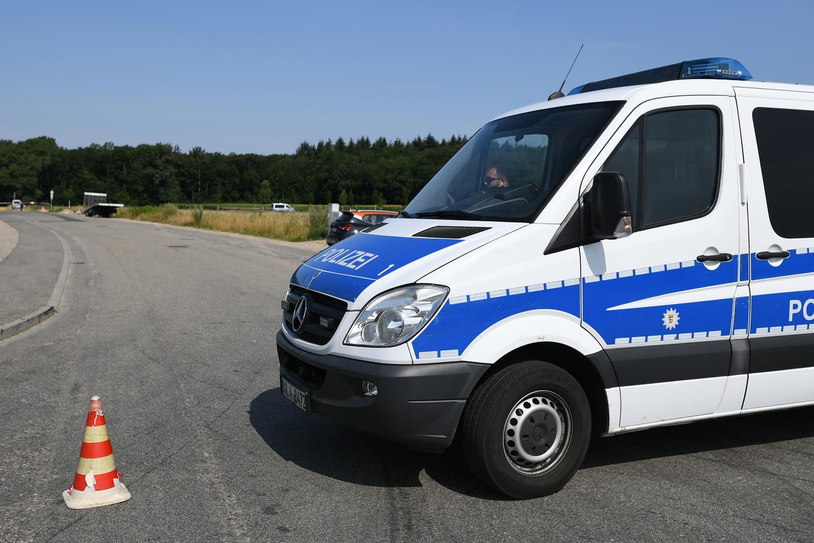 Polizeieinsatz im Industriegebiet Haid: Dort wurde die Leiche eines 24-jährigen Mannes gefunden.