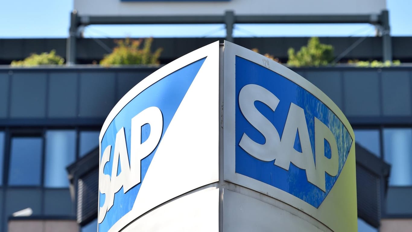Logo SAP: Abfindungen und höhere Kosten für aktienbasierte Vergütungen schmälerten den Gewinn des Softwarekonzerns.
