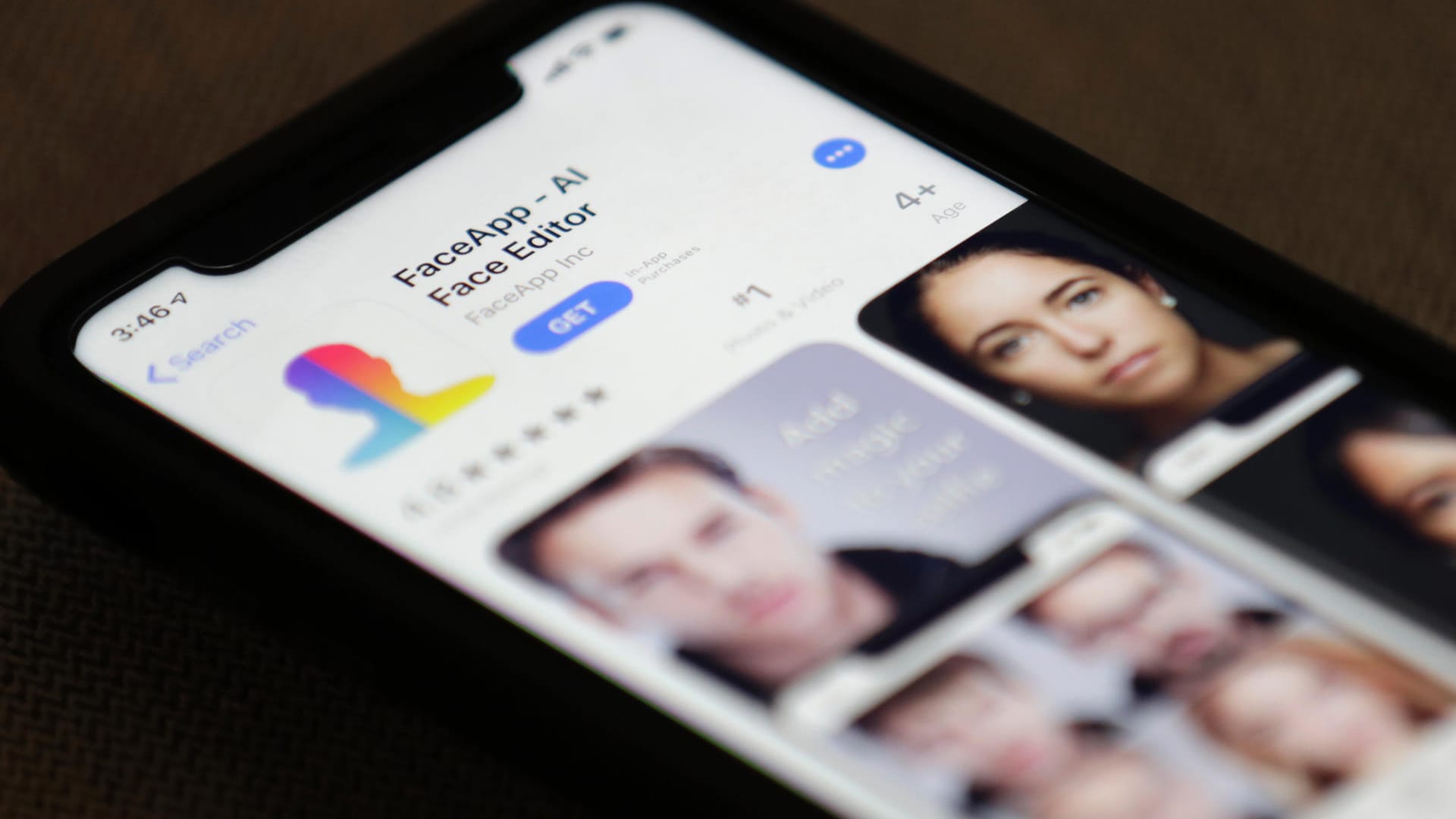 FaceApp auf einem Smartphone: Kritiker geben Datenschutzbedenken bei Nutzung der App.