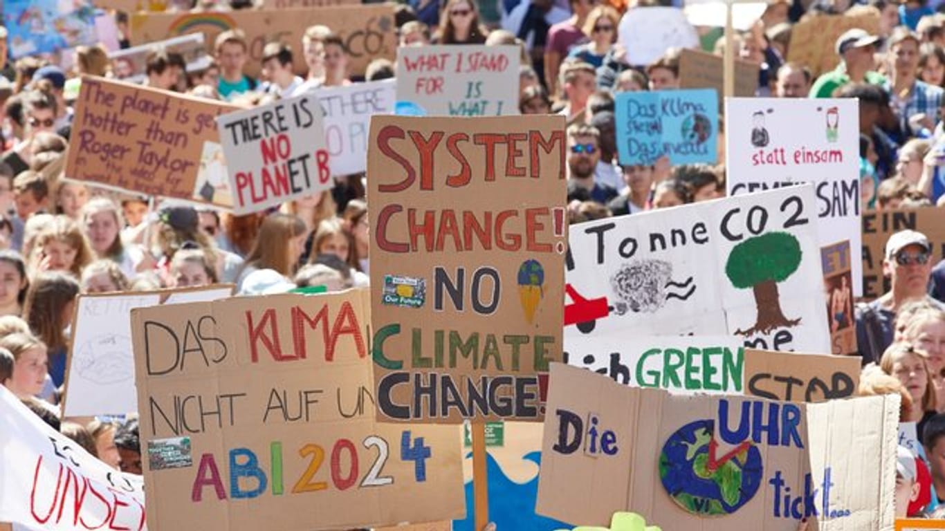 Teilnehmer der Klima-Demonstration "Fridays for Future": Der Druck auf die große Koalition, Entscheidungen zum Thema Umweltschutz zu treffen, wächst.