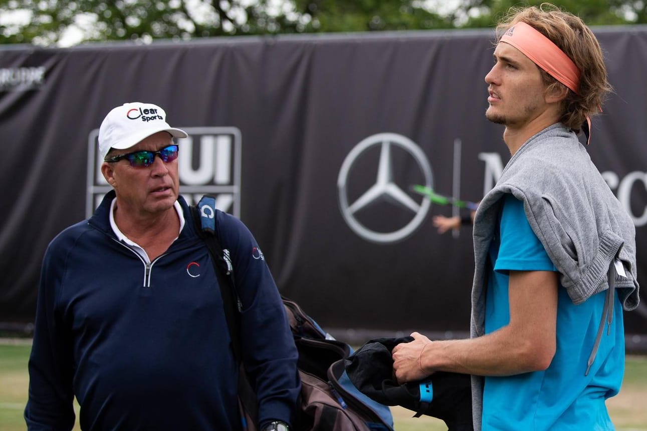 Trainer Lendl mit seinem Schützling Zverev beim Turnier in Stuttgart: "Ich habe ihm gesagt, dass er seinen Fokus auf Tennis konzentrieren soll."