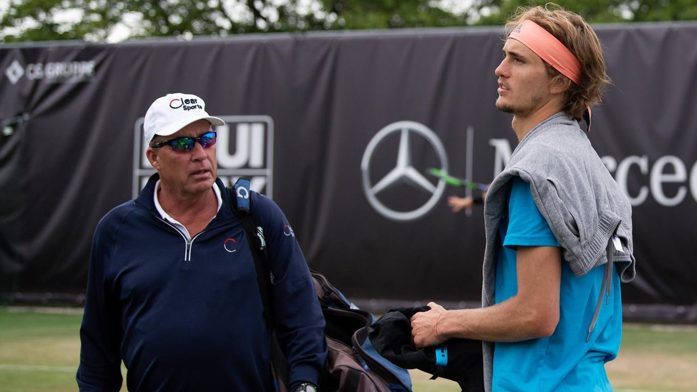 Trainer Lendl mit seinem Schützling Zverev beim Turnier in Stuttgart: "Ich habe ihm gesagt, dass er seinen Fokus auf Tennis konzentrieren soll."